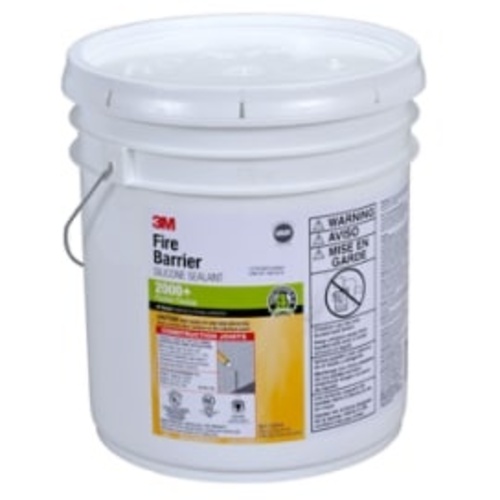 3M Fire Barrier Silicone Sealant 2000+ Gray 4.5 Gallon Drum (Pail)